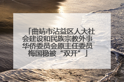 曲靖市沾益区人大社会建设和民族宗教外事华侨委员会原主任委员梅国稳被“双开”
