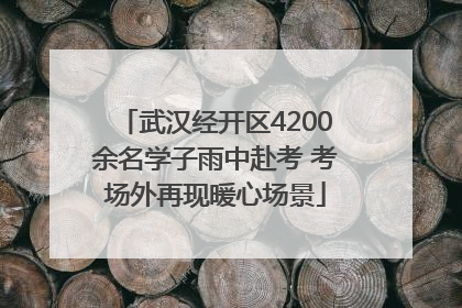 武汉经开区4200余名学子雨中赴考 考场外再现暖心场景