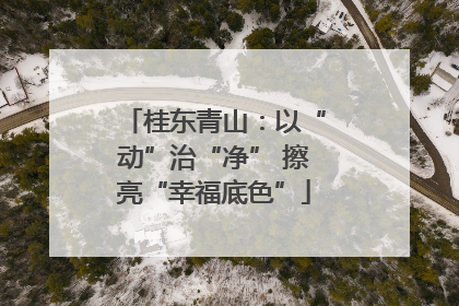 桂东青山：以“动”治“净” 擦亮“幸福底色”
