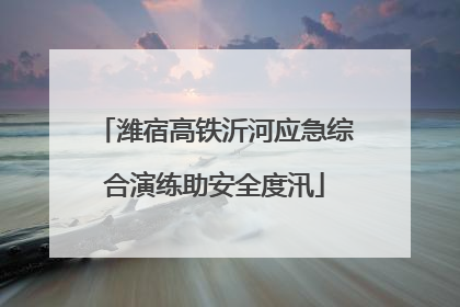 潍宿高铁沂河应急综合演练助安全度汛