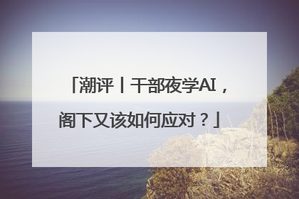潮评丨干部夜学AI，阁下又该如何应对？