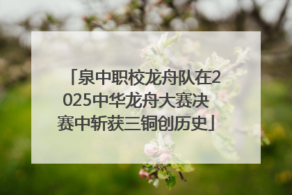 泉中职校龙舟队在2025中华龙舟大赛决赛中斩获三铜创历史