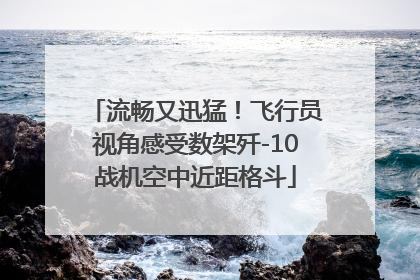流畅又迅猛！飞行员视角感受数架歼-10战机空中近距格斗