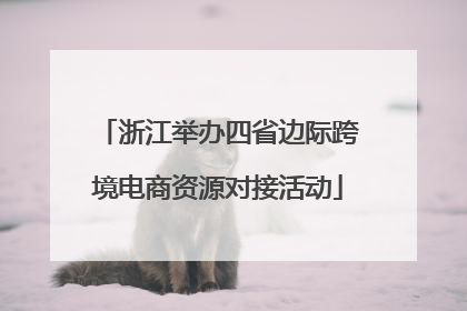 浙江举办四省边际跨境电商资源对接活动