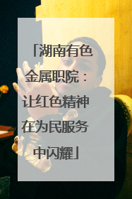 湖南有色金属职院：让红色精神在为民服务中闪耀
