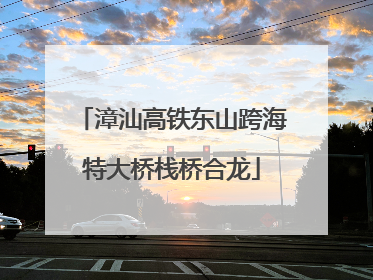 漳汕高铁东山跨海特大桥栈桥合龙