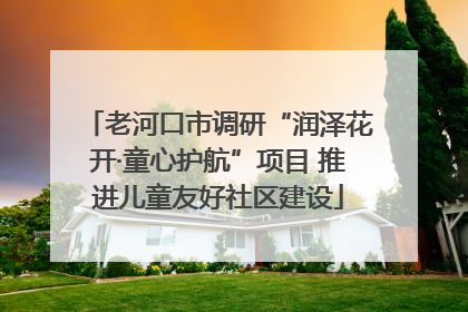 老河口市调研“润泽花开·童心护航”项目 推进儿童友好社区建设