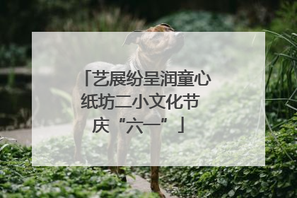 艺展纷呈润童心 纸坊二小文化节庆“六一”