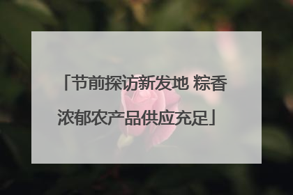 节前探访新发地 粽香浓郁农产品供应充足