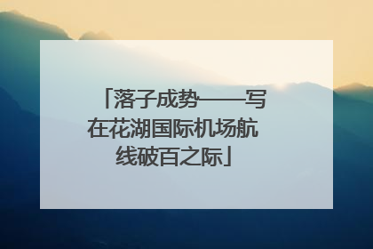 落子成势——写在花湖国际机场航线破百之际