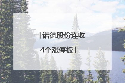 诺德股份连收4个涨停板