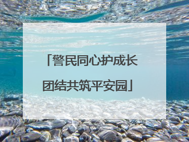 警民同心护成长 团结共筑平安园