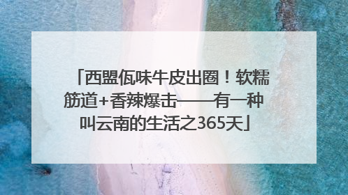 西盟佤味牛皮出圈！软糯筋道+香辣爆击——有一种叫云南的生活之365天