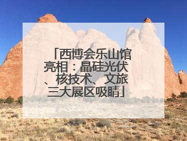 西博会乐山馆亮相：晶硅光伏、核技术、文旅三大展区吸睛