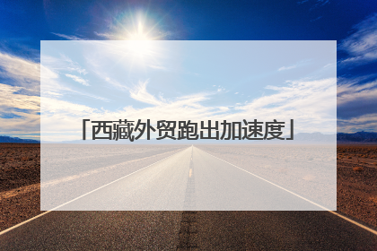 西藏外贸跑出加速度