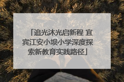 追光沐光启新程 宜宾江安小坝小学深度探索新教育实践路径