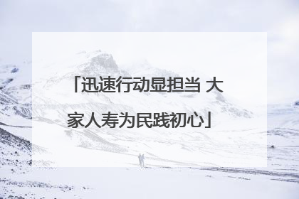 迅速行动显担当 大家人寿为民践初心