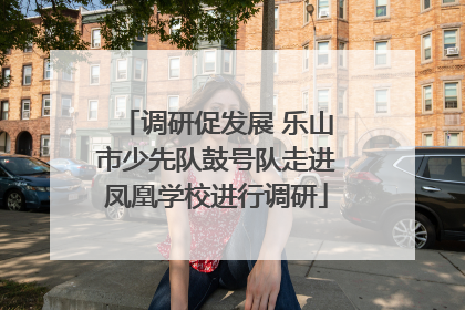 调研促发展 乐山市少先队鼓号队走进凤凰学校进行调研