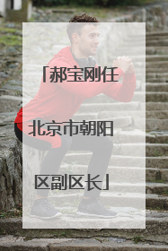 郝宝刚任北京市朝阳区副区长