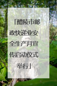 醴陵市邮政快递业安全生产月宣传启动仪式举行