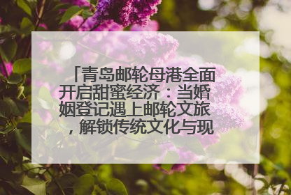 青岛邮轮母港全面开启甜蜜经济：当婚姻登记遇上邮轮文旅，解锁传统文化与现代浪漫的双重密码