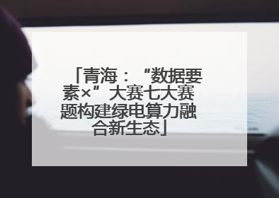 青海：“数据要素×”大赛七大赛题构建绿电算力融合新生态