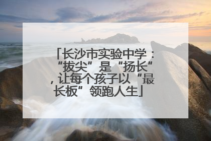 长沙市实验中学：“拔尖”是“扬长”，让每个孩子以“最长板”领跑人生