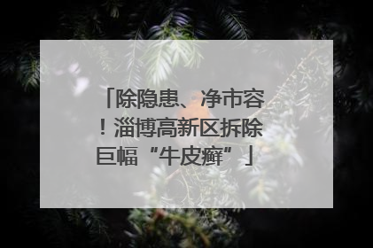 除隐患、净市容！淄博高新区拆除巨幅“牛皮癣”