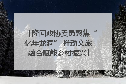 隆回政协委员聚焦“亿年龙洞” 推动文旅融合赋能乡村振兴