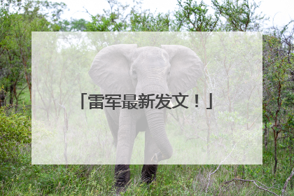 雷军最新发文！