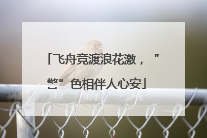 飞舟竞渡浪花激，“警”色相伴人心安