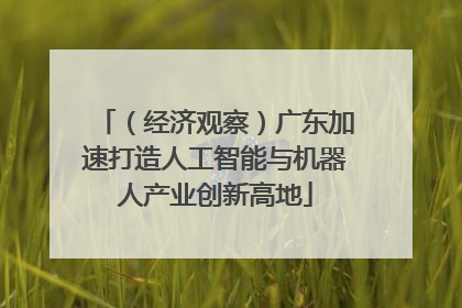 （经济观察）广东加速打造人工智能与机器人产业创新高地
