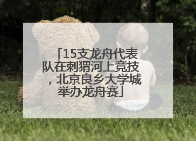 15支龙舟代表队在刺猬河上竞技，北京良乡大学城举办龙舟赛