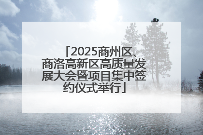 2025商州区、商洛高新区高质量发展大会暨项目集中签约仪式举行