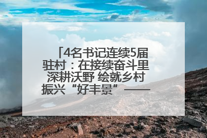 4名书记连续5届驻村：在接续奋斗里深耕沃野 绘就乡村振兴“好丰景”——浦发银行南京分行助力脱贫攻坚、帮促乡村振兴记事（二）