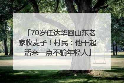 70岁任达华回山东老家收麦子！村民：他干起活来一点不输年轻人